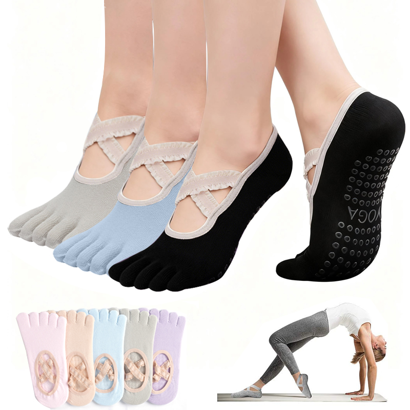 Ladies Non-Slip Pilates Socks  - đánh giá và giá Medias Para Pilates Y Yoga