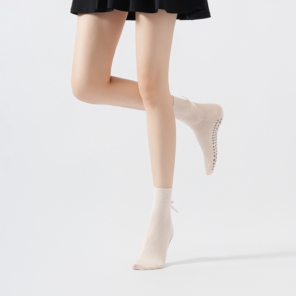 Cute Bowknot Yoga Socks Girls  - đánh giá và giá Pilates & Yoga Vida